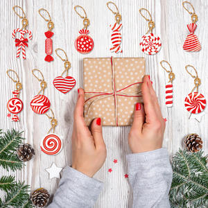 New Style Christmas Candy <b>Paper</b> Gift Hanging Ornaments Christmas Tree <b>Decorative</b> Pendants For <b>Party</b> Supplies - Product Image 3