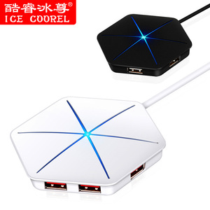 Ice Coorel U8 Usb <b>Hub</b> 6 <b>Port</b> Type C Splitter High Speed Data Transfer For Laptop Computer - Product Image 1