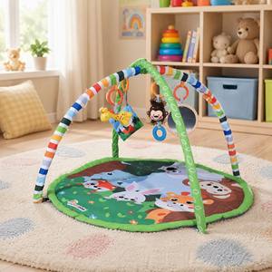 Alfombra de Juego para Bebés, Gimnasio de <span class=keywords><strong>Actividades</strong></span>, Juguete Deportivo Educativo Suave, Unisex, de Algodón - Product Image 1
