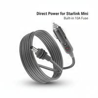 Câble d'alimentation CC de 2 m pour Starlink Mini, cordon de connexion CC-CC haute vitesse 18AWG pour station d'alimentation portable, câble RV Starlink