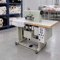 Machine à coudre ultrasonique à faible bruit, point de chaînette à alimentation automatique, commande par pédale pour tissu de dessus de chaussure