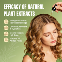 Minyak Rambut Pertumbuhan Rambut Rosemary Mint Biotin Kelapa Berkualitas Tinggi Grosir, Bebas Air, untuk Memperkuat, Menutrisi, dan Menghaluskan