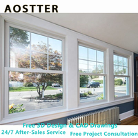 Ventana Corredera Simple de Vinilo con Color RAL Personalizado AOSTTER, con Soporte Técnico Profesional para Compras B2B