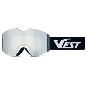 Seitenschließende magnetische Skibrille einfacher Austausch Linsengürtel beschlagfrei UV-schutz individuelles Logo Schneebrett-Snowbrille Hersteller