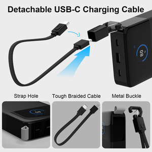Power Bank Portatile da 25000mAh ad Alta Capacità con Ricarica <span class=keywords><strong>Super</strong></span> Veloce da 187W, Display TFT e Cavo Type-C - Product Image 5
