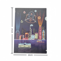 Classeur à levier en forme de L transparent A4, pochette pour documents, plastique PP, surface brillante/mate/givrée, utilisation scolaire et de bureau