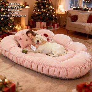 Orthopädisches Hundebett für große Hunde mit weichem Polyester-Memory-Schaum und modernem, wasserdichtem, waschbarem Bezug - Product Image 1