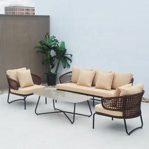 أريكة حديثة من الألومنيوم للحديقة الخارجية ، حبل <span class=keywords><strong>Guangdong</strong></span> - Product Image 2