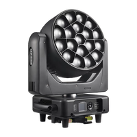 Projecteur LED à tête mobile 19x40W RGBW Zoom IP65 Contrôle DMX512 Écran tactile pour éclairage de scène 4-60