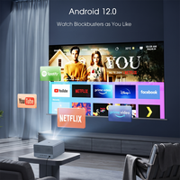 Projecteur 4K UHD natif 3840x2160 RD910 Ultra 2800ANSI 3+64GB Smart 4K Home Cinema, projecteur vidéo 4K, projecteur de jeu 4K, Proyector