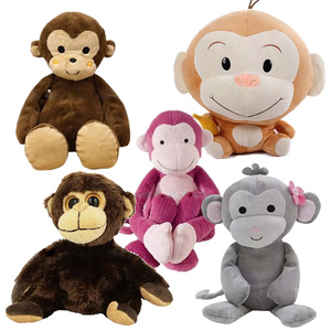 Juguete de Peluche de <span class=keywords><strong>Mono</strong></span> con Sonrisa Adorable, Logotipo Personalizado OEM, Juguete de <span class=keywords><strong>Mono</strong></span> de Peluche Suave - Product Image 1