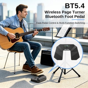Accesorios <span class=keywords><strong>para</strong></span> Instrumentos Musicales al por Mayor, Pedal Inalámbrico BT5.4 <span class=keywords><strong>para</strong></span> Pasar Páginas, <span class=keywords><strong>para</strong></span> Computadora, iPad, Tableta, Teléfonos - Product Image 6