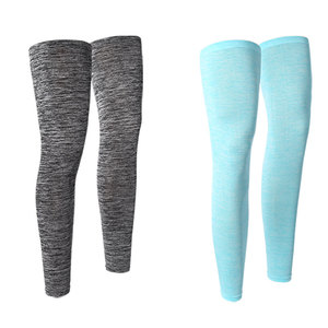 Jambières en soie glacée respirantes, protection UV, couvre-jambes pour cyclisme, pour adultes, sports de plein air, gris foncé, bleu foncé, vert lac - Product Image 2