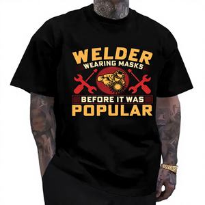 T-shirts graphiques unisexes amusants, tendance, légèrement extensibles, pour hommes, impression sur écran, cadeau, haut fabriqué pour le modèle MBT-677714425A03 - Product Image 1