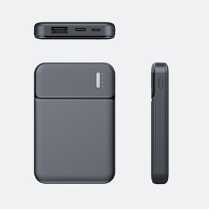 พาวเวอร์แบงค์บางเฉียบ 5000mAh แบบพกพา พร้อมพอร์ต USB คู่ จอ LED แสดงผล ขนาดเล็ก 4000/5000mAh - Product Image 1