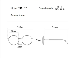 Superovo 18Kソリッドゴールドチタン光学フルリムスペクタクル,ファッショナブルな調整可能なリーディンググラスカスタマイズ可能なロゴプリントレッド - Product Image 6