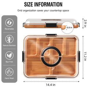 Couvercle de <span class=keywords><strong>plateau</strong></span> de <span class=keywords><strong>fromage</strong></span> en bambou Portable rectangulaire <span class=keywords><strong>Charcuterie</strong></span> coupe Snack compartiment <span class=keywords><strong>plateau</strong></span> de service <span class=keywords><strong>plateau</strong></span> durable écologique - Product Image 4