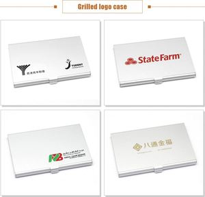 New Business Card Holder Custom logo Metal Aluminum Alloy Business Card Box Laser Engraving Promotional Business <b>Gift</b> - Product Image 6