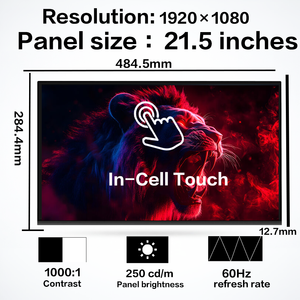 โรงงานโดยตรง จอแสดงผล LCD แบบสัมผัสขนาด 21.5 นิ้ว 1080P รุ่น LM215WFA-SSG1 72% NTSC ขายส่ง - Product Image 3