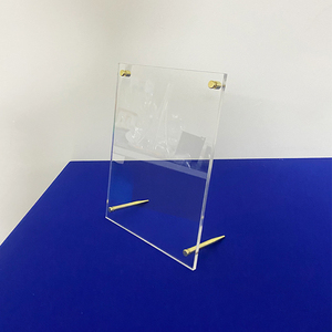 Tùy chỉnh rõ ràng Acrylic khung ảnh với vít Foots Countertop lucite A5 hình ảnh hiển thị đứng - Product Image 2