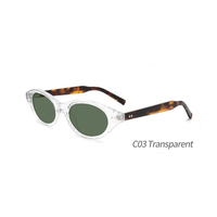 Lunettes de soleil ovales de luxe pour femmes, montures œil-de-chat en acétate, protection UV400, style rétro, tendance 2026, vente en gros