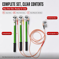 Kit de mise à la terre triphasé – Ensemble de câbles de mise à la terre pour court-circuit – Câble de mise à la terre haute tension