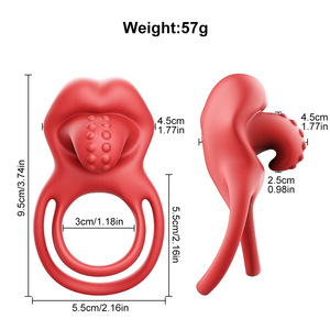 Anillo Vibrador Doble de Silicona para Pene, Productos Masculinos, Vibración Fuerte, Retrasa la Eyaculación, Anillo para Pene para Hombres, Juguete Sexual para Adultos, Magnético USB - Product Image 1