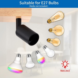 Plafonnier LED en <span class=keywords><strong>bois</strong></span> à intensité variable, <span class=keywords><strong>spot</strong></span> pour magasin, hôtel, restaurant, hall d'exposition, supermarché, éclairage commercial - Product Image 6