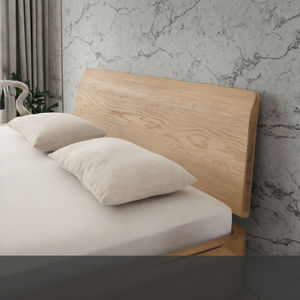 Tête de <span class=keywords><strong>lit</strong></span> brossée en bois huilé chêne massif rustique Collection extensible de lits en bois - Product Image 4