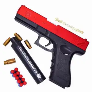 2022 Nieuwe M1911 Glock Soft Bullet Toy Gun Shell Uitwerping Foam Darts Blaster Pistool Manueel Airsoft Gun Met Geluiddemper Voor Volwassen Kinderen