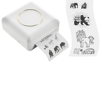 Printer Mini portabel, Printer foto BT saku Mini portabel, mesin pembuat Label iPhone digunakan tanpa kabel, pencetakan gambar tanda terima
