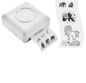 Xách tay mini Pocket BT Máy in ảnh nhiệt Sticker Maker nhãn máy <span class=keywords><strong>iPhone</strong></span> sử dụng không dây nhận hình ảnh in ấn - Product Image 2