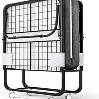 Lit pliant en métal 31" 35" pour usage domestique et hôtelier - Structure à support multifonctionnel