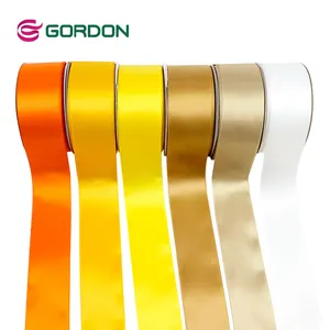 Gordon Satin Ribbon 1.5 Inch Red 100 Yards Double Sided Satin Ribbon Solid Color For Bow Making Wedding Gift Wrapping