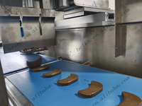 Machine automatique de moulage de biscuits Machine commerciale d'extrudeuse de pâte à biscuits Glacière Cookies Cutter Slicer Machine