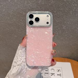 เค<span class=keywords><strong>ส</strong></span>โทรศัพท์แฟชั่นลายหินอ่อนกรอบกล้องเพชรสำหรับ iPhone 17 16 15 14 PRO MAX - Product Image 5