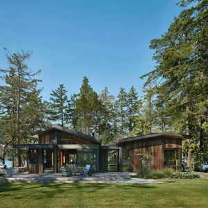 Retraites en bois intégrées à la nature Vues sur le lac et la forêt Espaces ouverts pour les voyages d'évasion Utilisation parfaite de la <span class=keywords><strong>maison</strong></span> - Product Image 1