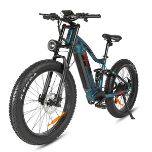 Bajo Moq personalizado 1000W Motor doble suspensión 26*4,0 neumático gordo 17Ah todo terreno Oem Ebike Bicicleta Eléctrica Bicicleta Electrica - Product Image 2