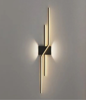 Luz de pared lineal LED para dormitorio, moderna, minimalista, para sala de estar, sofá, lámpara de pared de fondo, luz principal para cabecera