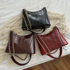 Bolso cruzado de cuero sintético con patrón de piedras para mujer, bandolera pequeña con cadena para hombro, <span class=keywords><strong>2020</strong></span> - Product Image 6