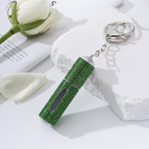 5ML Bling Perfume botella llavero Rhinestone autodefensa recargable Spray botella <span class=keywords><strong>llaveros</strong></span> lujo Spray botellas llavero - Product Image 6