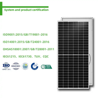 Stock UE pour module PV 540-550W panneaux solaires monocristallins demi-cellule 21.3% efficacité 144 cellules couvercle frontal en verre alimentation OEM