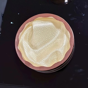 Gold Rim Clear Acrylic 50-100g Cordyceps Bird's Nest Sea Cucumber Round Gift <b>Box</b> Wholesale - Product Image 4