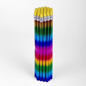 4 in 1 <b>Lead</b> Colored Rainbow High Quality Colour Pencils Laser Barrel for School - Product Image 4