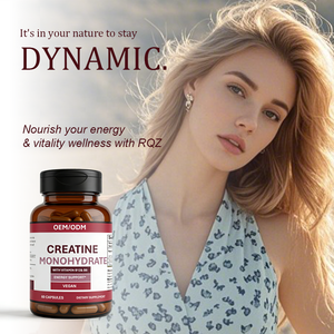แคปซูลครีเอทีนโมโนไฮเดรต OEM/ODM แบรนด์ส่วนตัว วิตามินบี 12 บี 6 สำหรับผู้ใหญ่ 60 แคปซูล อาหารเสริมเพิ่มพลังงานสำหรับคนทานมังสวิรัติ 2 แคปซูลต่อหน่วย - Product Image 5