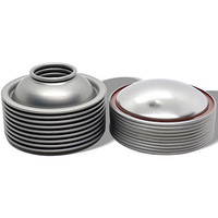 Vente en gros de boîtes aérosols en aluminium jetables personnalisées, avec dessus et dessous coniques de 45/52/57/60/65/70 mm, personnalisables