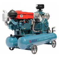 Compresseur pneumatique diesel portable haute pression HEGUI W-3.2-7 avec moteur pour marteau-piqueur