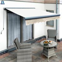 Auvent en aluminium Auvent rétractable Auvent en métal à cassette complète pour auvent de fenêtre de maison et d'extérieur