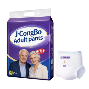 J.CongBo 고품질 초흡수 통기성 일회용 유명 브랜드 성인용 팬티형 기저귀 - Product Image 1