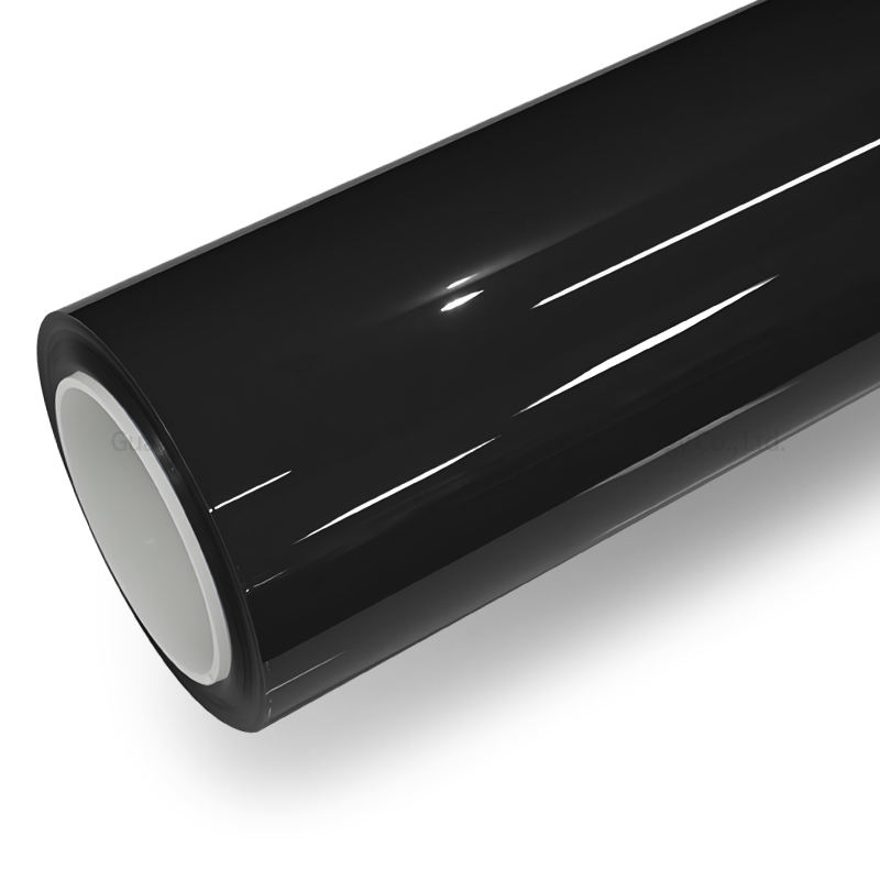 พีวีซี-สีดำมันวาว